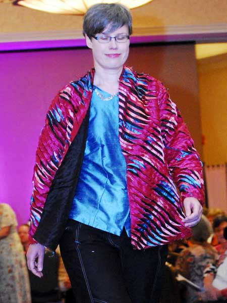Jasna's dupioni jacket