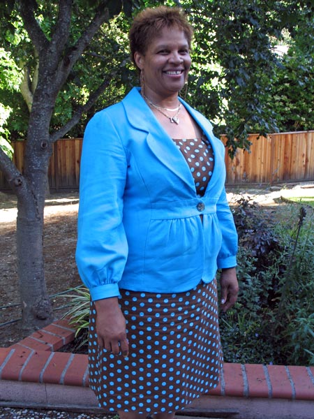 Susie's new jacket and dress
