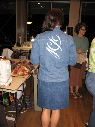 Back of Sally's jacket