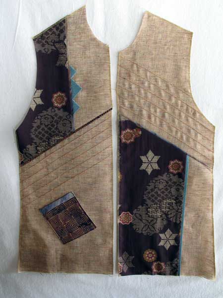 Vest made on sewing retreat in California