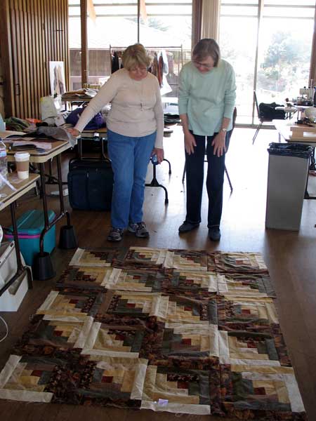 Betty worked on this quilt while on a Sewing Retreat