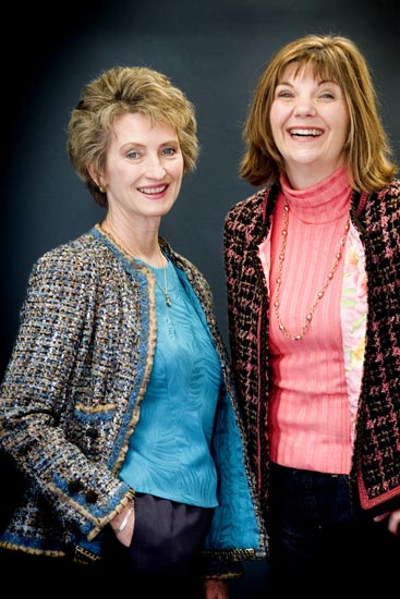 Couture Jackets Modeled by Cheryl and Barb