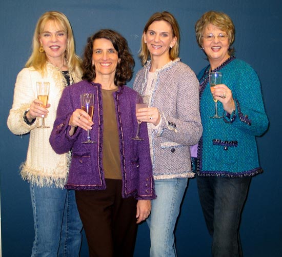 Jane Foster's Student Toast the Completion of their Couture Jackets