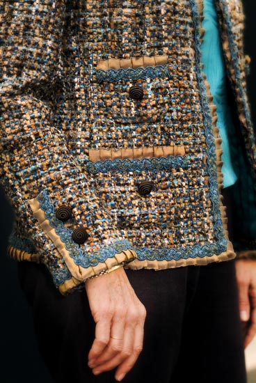 Detail of couture jacket