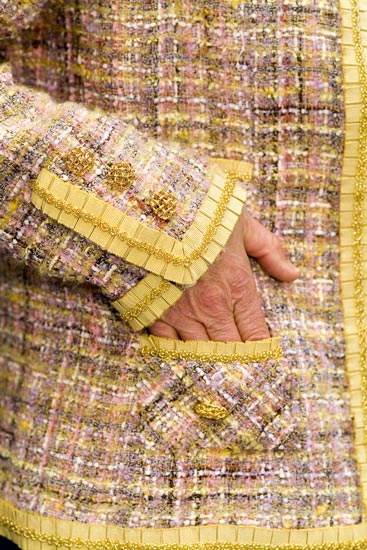 Detail of couture jacket