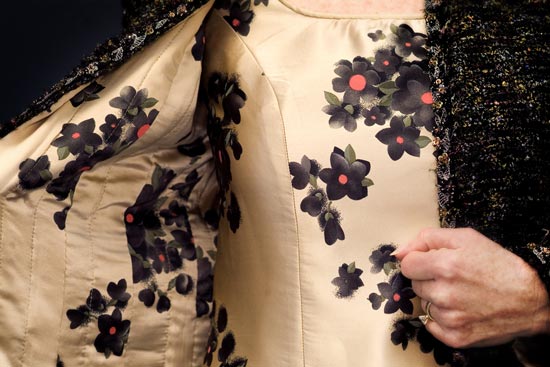 Details of couture jacket