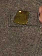 Button detail on vest