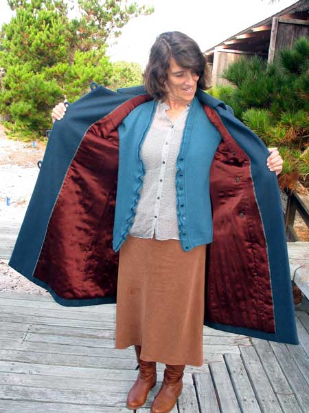 Lining of Vicki's winter coat