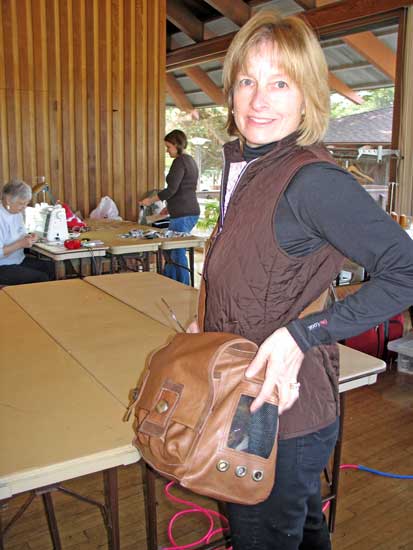 Maria's dog bag.
